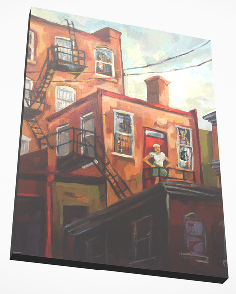 Cityscape Northwest, DC 1996 Canvas Print