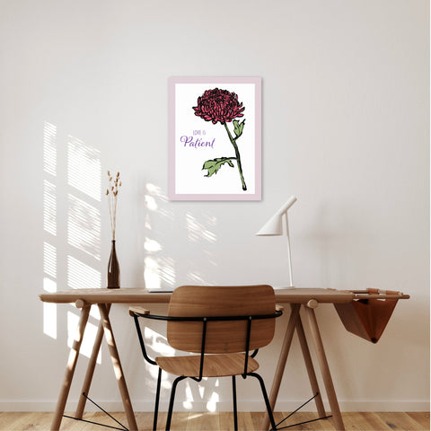 Love is Patient Chrysanthemum Canvas Print