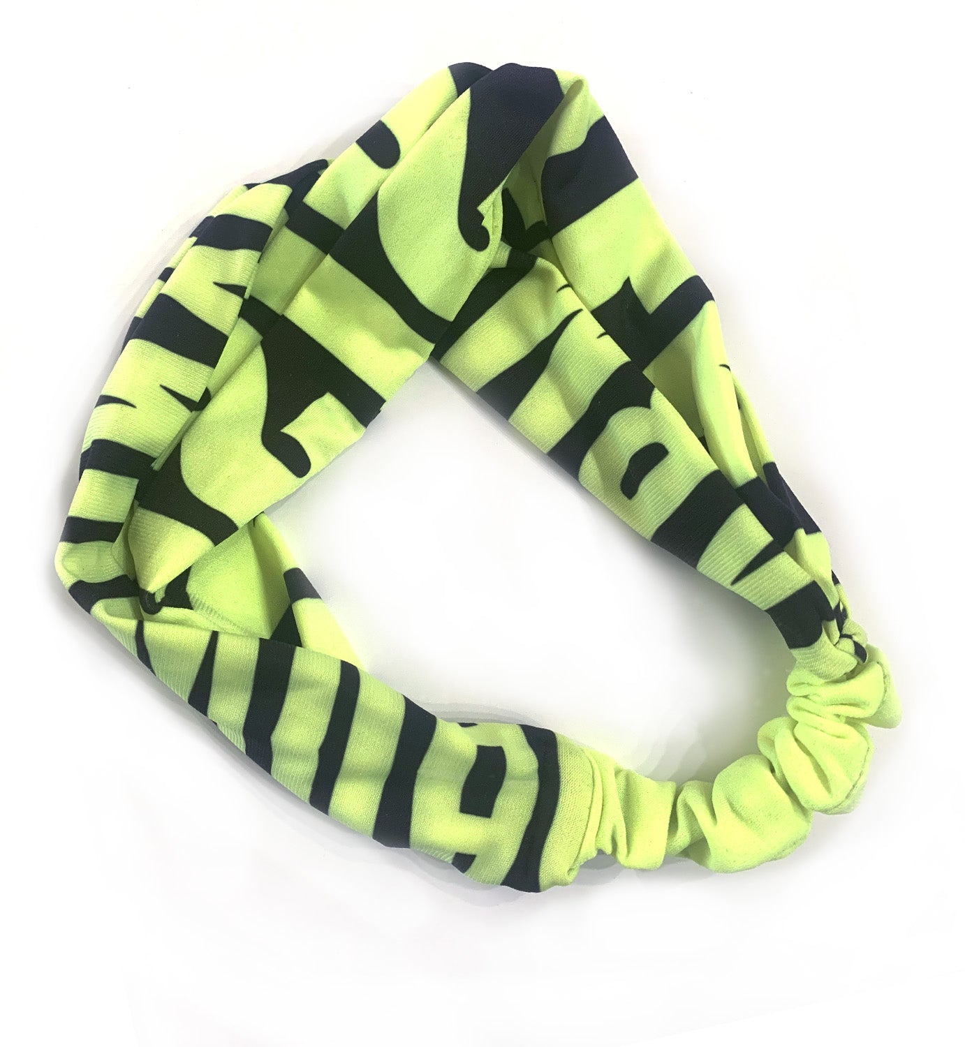 Headband - Abstract Graphic Type Print - "Consistent"